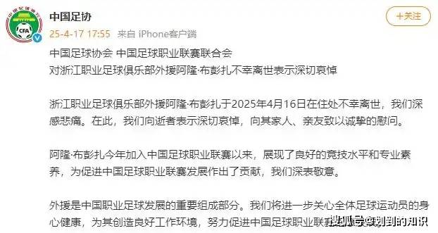 足协新政：中超外援名额增至6人，球迷争议的简单介绍
